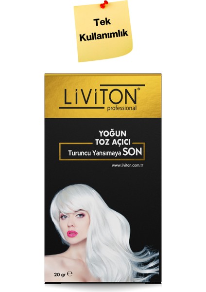 Professional Universal Yoğun Toz Açıcı Set 20 gr Toz Açıcı + 50 ml Oksidan