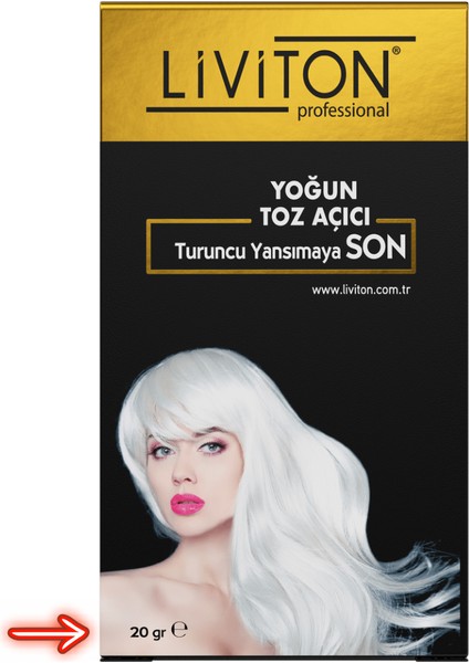 Professional Universal Yoğun Toz Açıcı Set 20 gr Toz Açıcı + 50 ml Oksidan