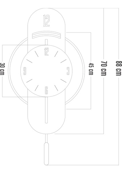 Ultra Sessiz, Gold ve Gümüş Ayrıntılı, Hediye, Salon, Ofis, Mutfak Dekoratif Duvar Saati D32 indirimleri