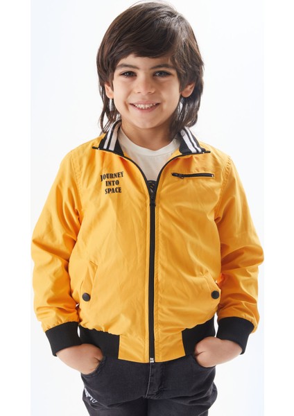 Hardal Palmiye Baskılı Tişörtlü Erkek Çocuk Ceketli 3lü Takım 17700 fiyatları