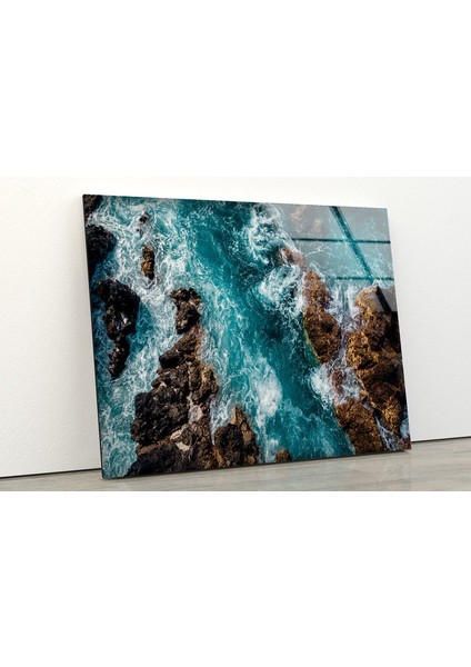 Deniz Dalgaları Cam Duvar Tablosu fiyatları