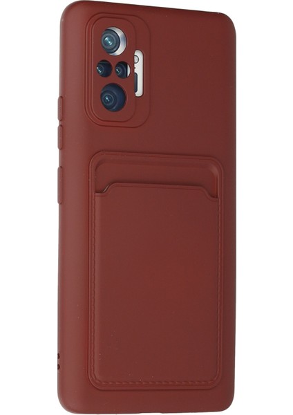 Xiaomi Redmi Note 10 Pro Kılıf Kelvin Kartvizitli Silikon - Bordo 300099 fiyatları