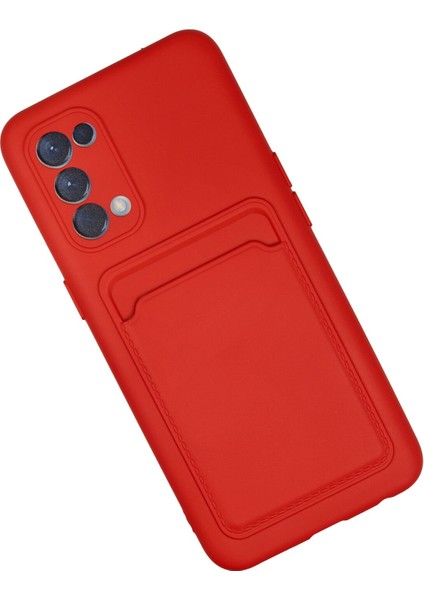 Oppo Reno 5 Kılıf Kelvin Kartvizitli Silikon - Kırmızı 300099 fiyatları
