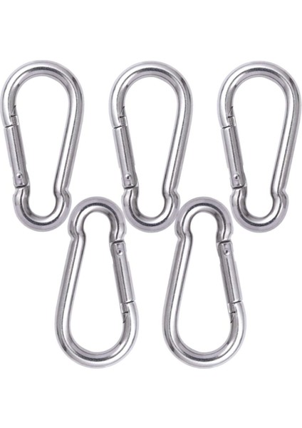 8mm Karabina Düz Yaylı Kanca Galvanizli 10 Adet modelleri