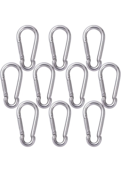 8mm Karabina Düz Yaylı Kanca Galvanizli 10 Adet fırsatları