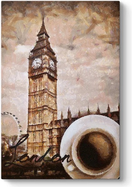 Londra Kafesi Kanvas Tablo