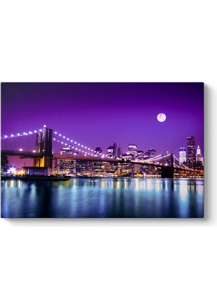 Manhattan Silüet Kanvas Tablo