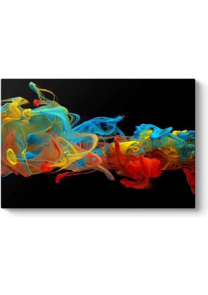 Colorful Swirl Panorama Kanvas Tablo