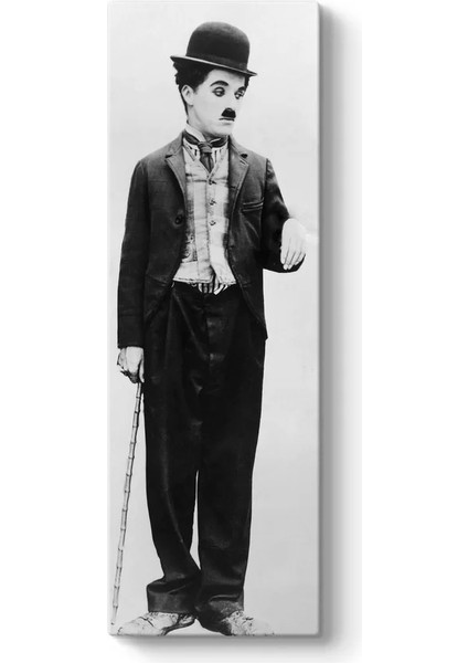 Charlie Chaplin Vertica Kanvas Tablo