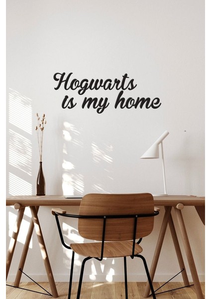 Ahşap Dekoratif Duvar Yazısı -Hogwarts Is My Home