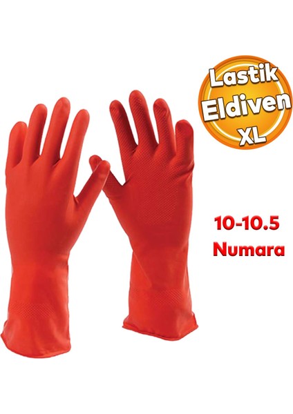 Temizlik Bulaşık Çamaşır Yıkama Sağlık Endüstri Gıda Çok Amaçlı Eldiven X-L 10-10.5 Numara 1 Çift