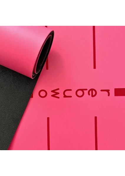 Hizalamalı 5mm Kaydırmaz Doğal Kauçuk Yoga Matı Pilates Mat Pembe 183 X 68 cm fiyatları