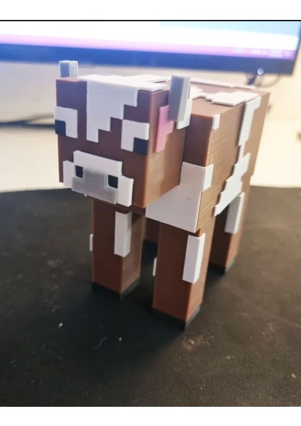 Minecraft Cow Boyalı Figür Minecraft Inek Obje 15CM