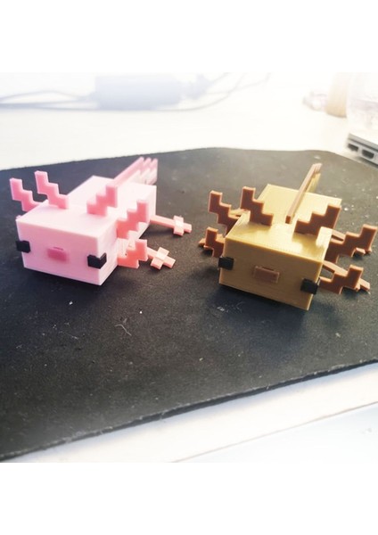 Minecraft Axolotl Boyalı Figür Minecraft Aksolotl Obje 15CM fiyatları