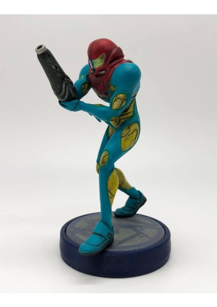 Metroid Fusion Suit Figür Metroid Füzyon Elbisesi Figür Büyük Boy 20CM