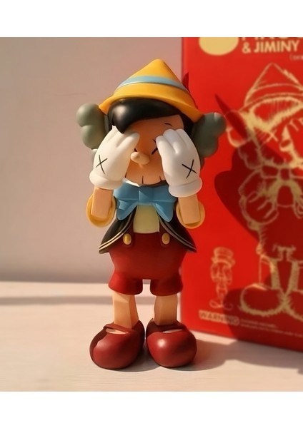 Kaws Pinokyo Boyalı Figür Büyük Boy 20CM