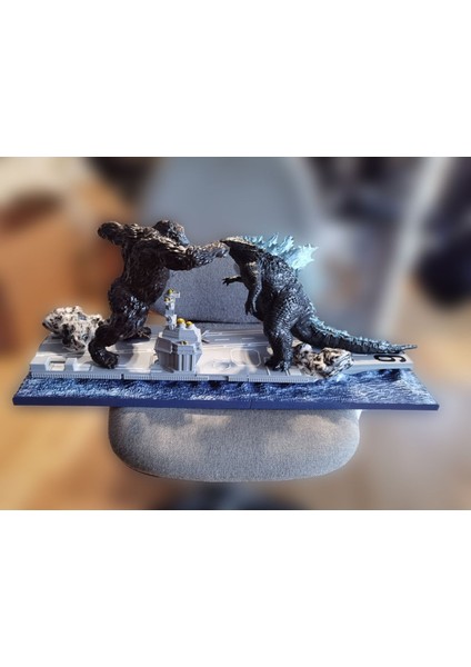 Godzilla Vs King Kong Figür Godzilla Masaüstü Dekoratif Obje Büyük Boy fiyatları