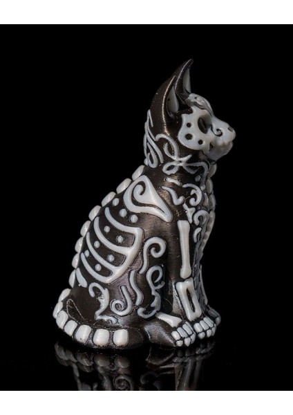 Cadılar Bayramı Biblo Cadılar Bayramı Kedi ve Köpek Figür Halloween Figür Kedi Köpek 11CM modelleri