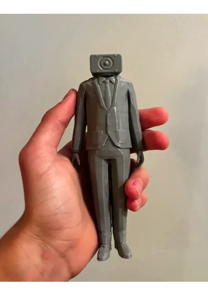 Skibidi Toilet Cameraman Figür Skibidi Tuvalet Kameraman Figür 15CM