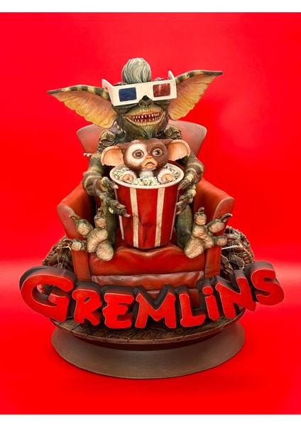 Gremlins Figür Giremlinler Sinema Figür Büyük Boy 25CM