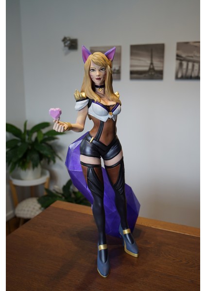 Lol Ahri Figür League Of Legends Dokuz Kuyruklu Tilki Ahri Figür Büyük Boy 25CM