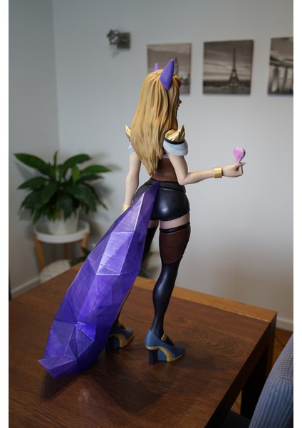 Lol Ahri Figür League Of Legends Dokuz Kuyruklu Tilki Ahri Figür Büyük Boy 25CM modelleri