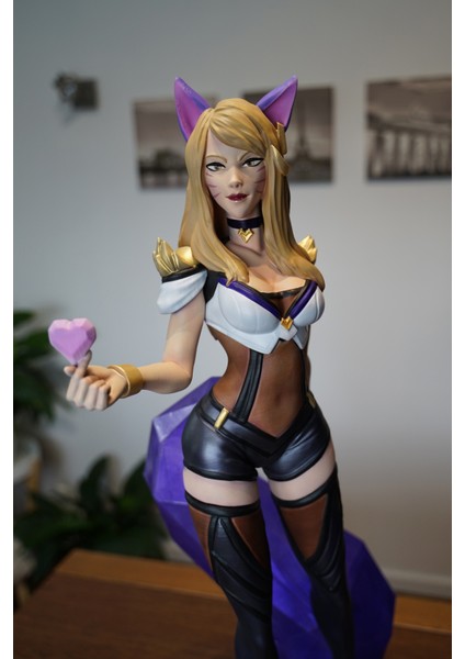 Lol Ahri Figür League Of Legends Dokuz Kuyruklu Tilki Ahri Figür Büyük Boy 25CM indirimleri