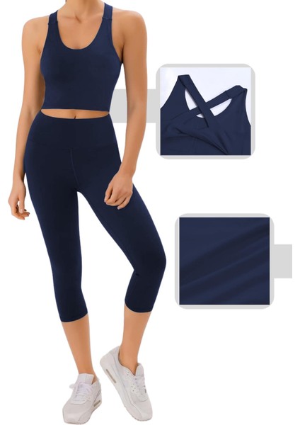 Co. Kadın Çarpraz Sırt Detaylı Kaplı Yoga Egzersiz Fitness Spor Sütyeni CRS001 fırsatları