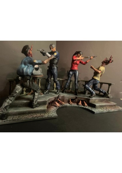 Resident Evil 2 Leon ve Claire Figür Resident Evil Leon Obje Re2 Claire Figür 25CM Büyük Boy fiyatları