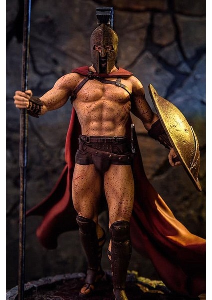 Kral Leonidas 300 Spartalı Boyalı Figür 20 cm (Büyük Boy)