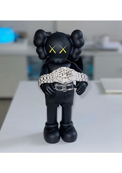 Kaws Saat Standı Kaws Saat Tutacağı Kaws Boyalı Figür Büyük Boy 20CM