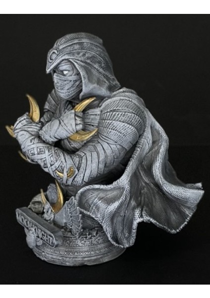 Marvel Moon Knight Figür Marc Spector Moon Knight Figür Büyük Boy 25CM modelleri
