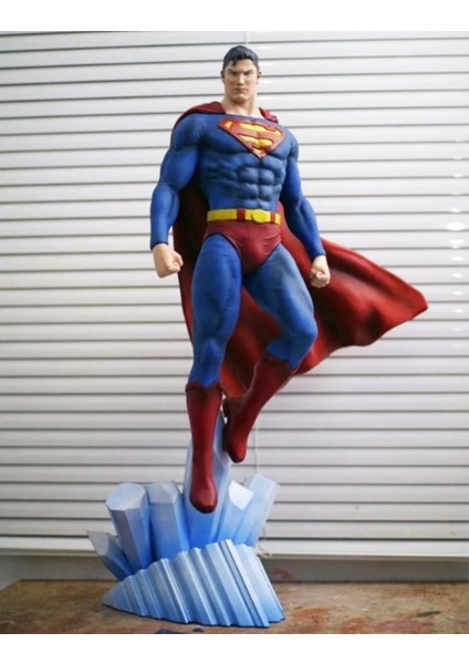 Süperman Boyalı Figür Superman Figür Büyük Boy 25CM