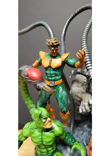 Marvel Sinister Six Figür Spiderman Figür Uğursuz Altı Figür Büyük Boy 30CM
