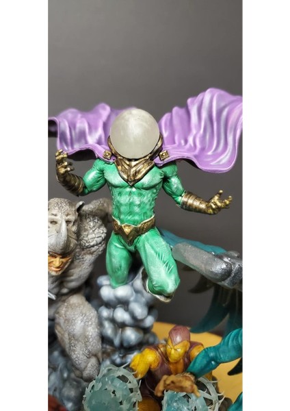 Marvel Sinister Six Figür Spiderman Figür Uğursuz Altı Figür Büyük Boy 30CM