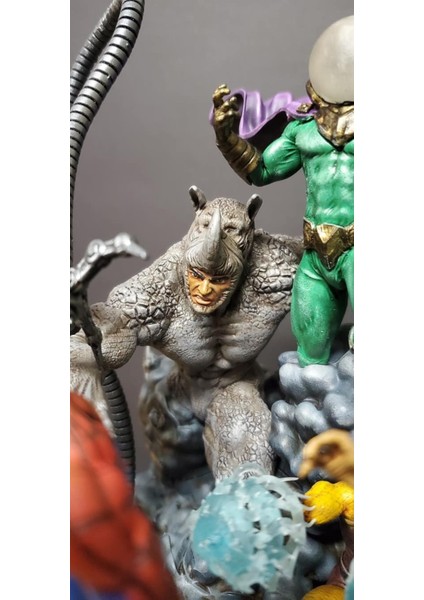 Marvel Sinister Six Figür Spiderman Figür Uğursuz Altı Figür Büyük Boy 30CM