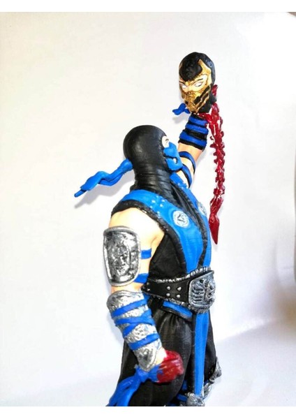 Mortal Kombat Subzero Fatalaty Figür Mortal Kombat Sub Zero Obje Büyük Boy 25CM