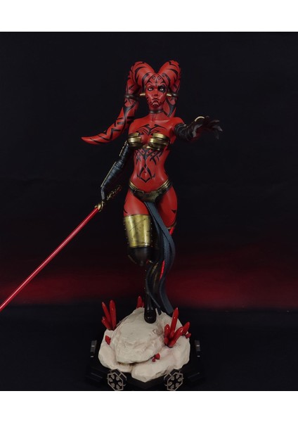 Star Wars Darth Talon Figür Star Wars Darth Talon Dekoratif Obje Büyük Boy 25CM