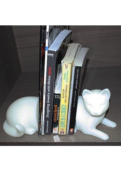 Elegant Dekoratif Kedi Figür Kitap Tutucu fiyatları