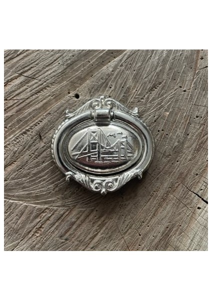 Nikel Renk Boğaziçi Çekmece Kulpu Dolap Kulpu Sarkaç Kulp