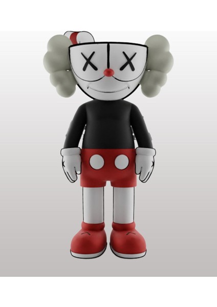 Kaws Palyaço Boyalı Figür Büyük Boy 20CM