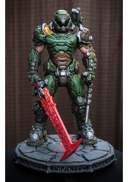 Doom Guy Eternal Boyalı Figür 26 cm (Dev Boy)