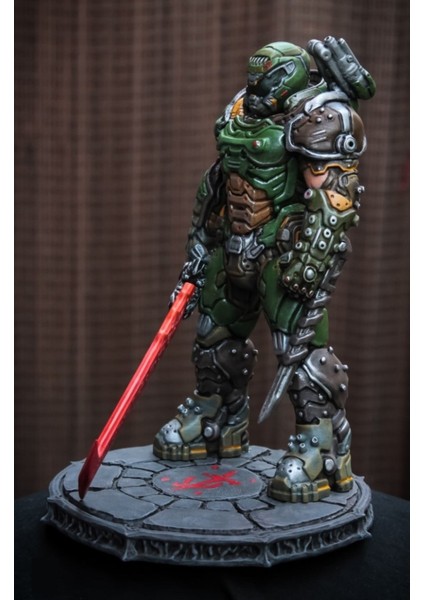 Doom Guy Eternal Boyalı Figür 26 cm (Dev Boy)