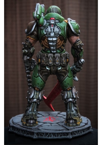 Doom Guy Eternal Boyalı Figür 26 cm (Dev Boy)