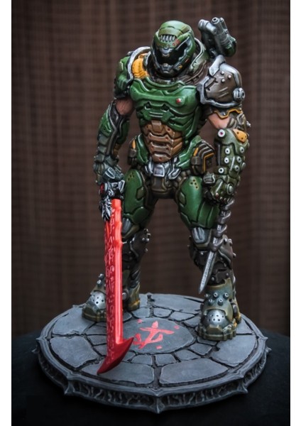 Doom Guy Eternal Boyalı Figür 26 cm (Dev Boy)