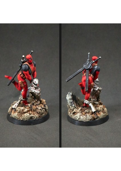 Deadpool Zafer Sevinci Boyalı Figür 20 cm (Büyük Boy)