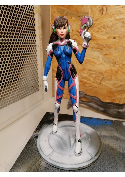 Overwatch D.va Figür Overwatch Hana Song Figür Büyük Boy 25CM