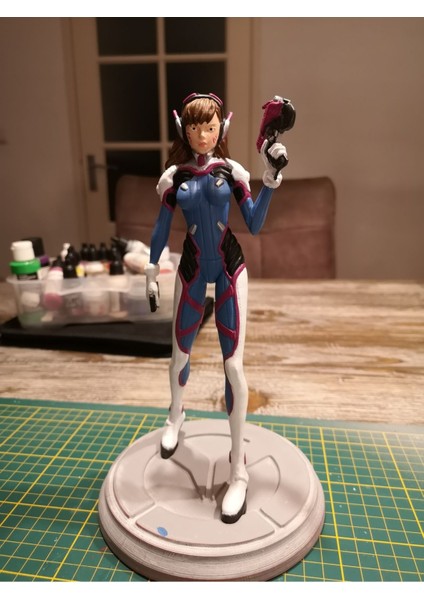 Overwatch D.va Figür Overwatch Hana Song Figür Büyük Boy 25CM fiyatları
