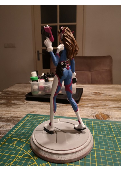Overwatch D.va Figür Overwatch Hana Song Figür Büyük Boy 25CM modelleri