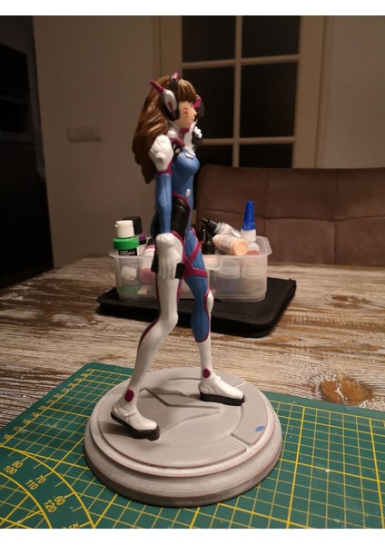 Overwatch D.va Figür Overwatch Hana Song Figür Büyük Boy 25CM fırsatları